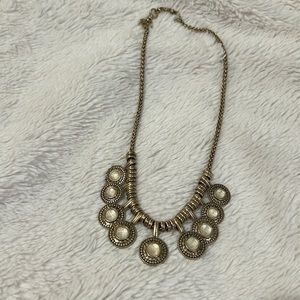 Lucky Brand Gold Tone Southwest Medallion Necklace